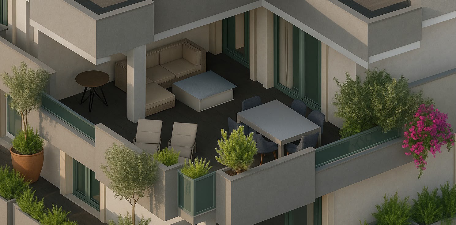Render terrazzo